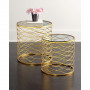 Комплект столиков Эйлин Золото в интернет-магазине «Зеркала с подсветкой» фото